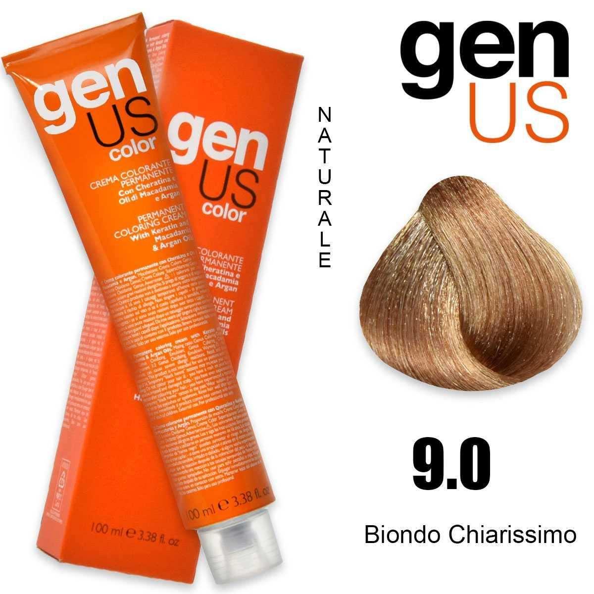 Genus permanent coloring  cream 100 ml 9.0