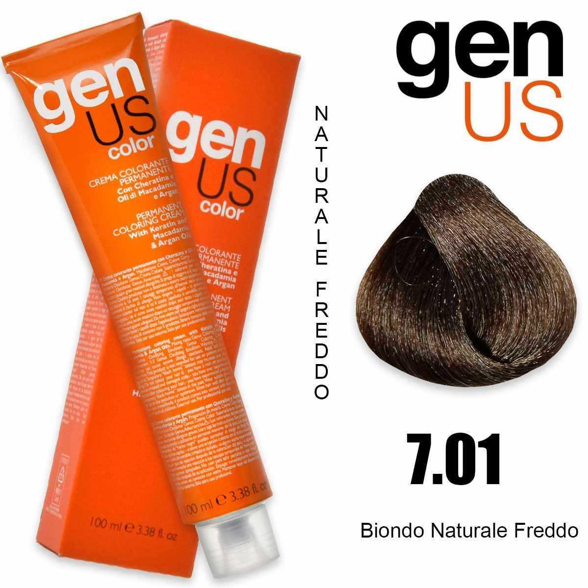 Genus permanent coloring  cream 100 ml 7.01