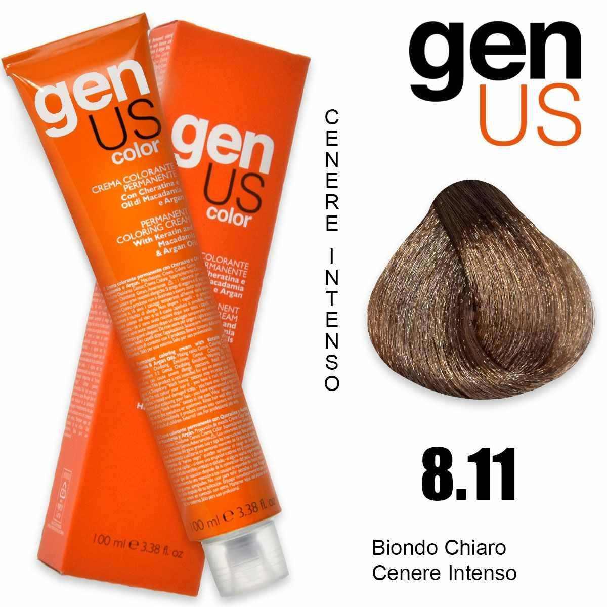 Genus permanent coloring  cream 100 ml 8.11