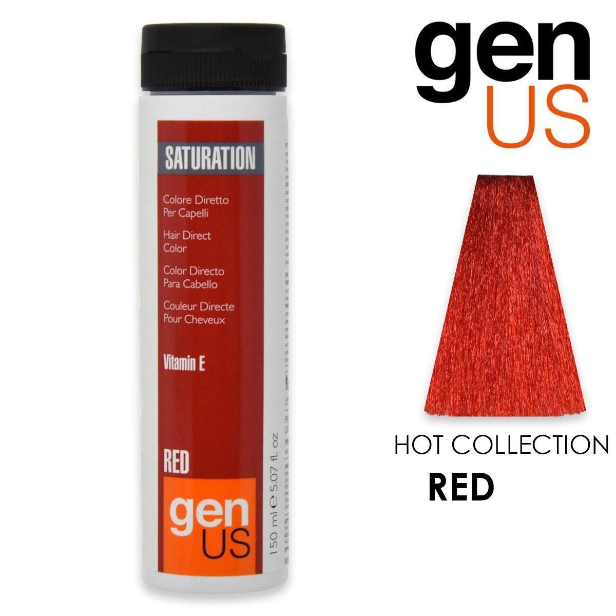 Genus saturation hair direct color red 150ml