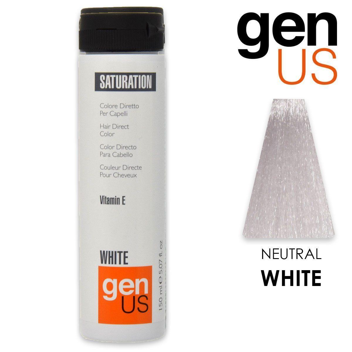 Genus saturation hair direct color white 150ml