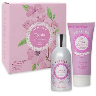 Perlier cofanetto elisir di profumo e crema mani fresia