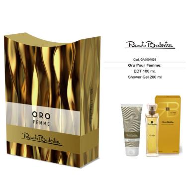 Renato balestra oro pour femme: edt 100ml + body lotion 100 ml