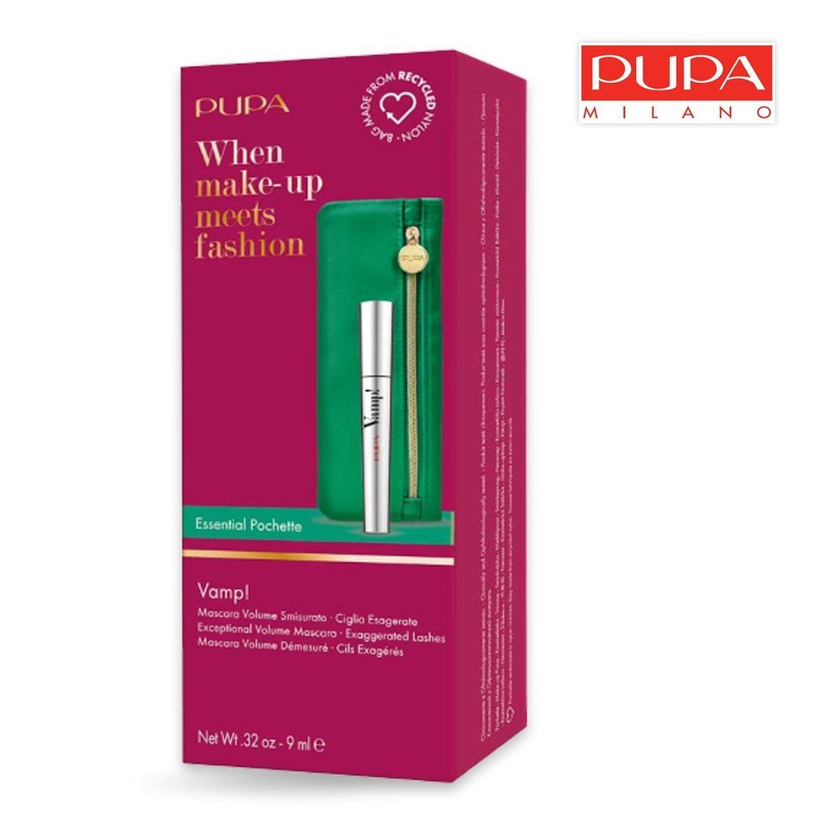 Pupamake-up kit mascara vamp + pochette