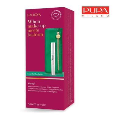 Pupamake-up kit mascara vamp + pochette