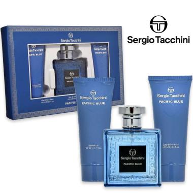 Sergio tacchini pacific blue edt 100 ml + s/g 100 ml + after shave balm 100 ml