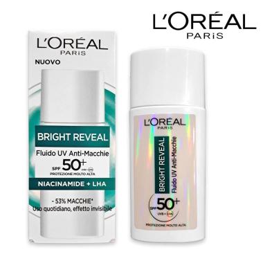 L'oreal fluido uv anti-macchie spf 50+ [niacinamide + lha]