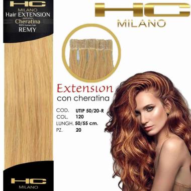 Hc milano extension cheratina remy 50/55 cm 20 pz col.120