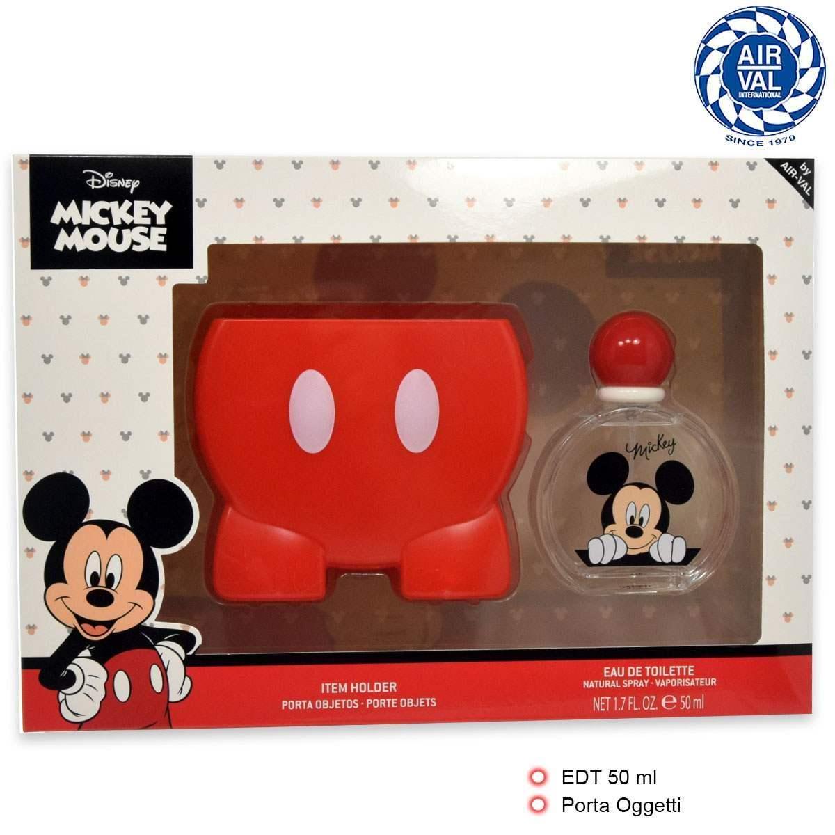 Mickey set edt 50ml + porta oggetti