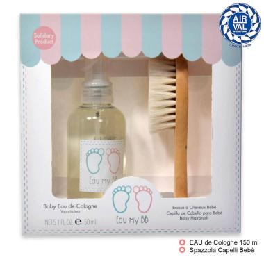 Eau my bb gift set edc 150ml + wooden brush