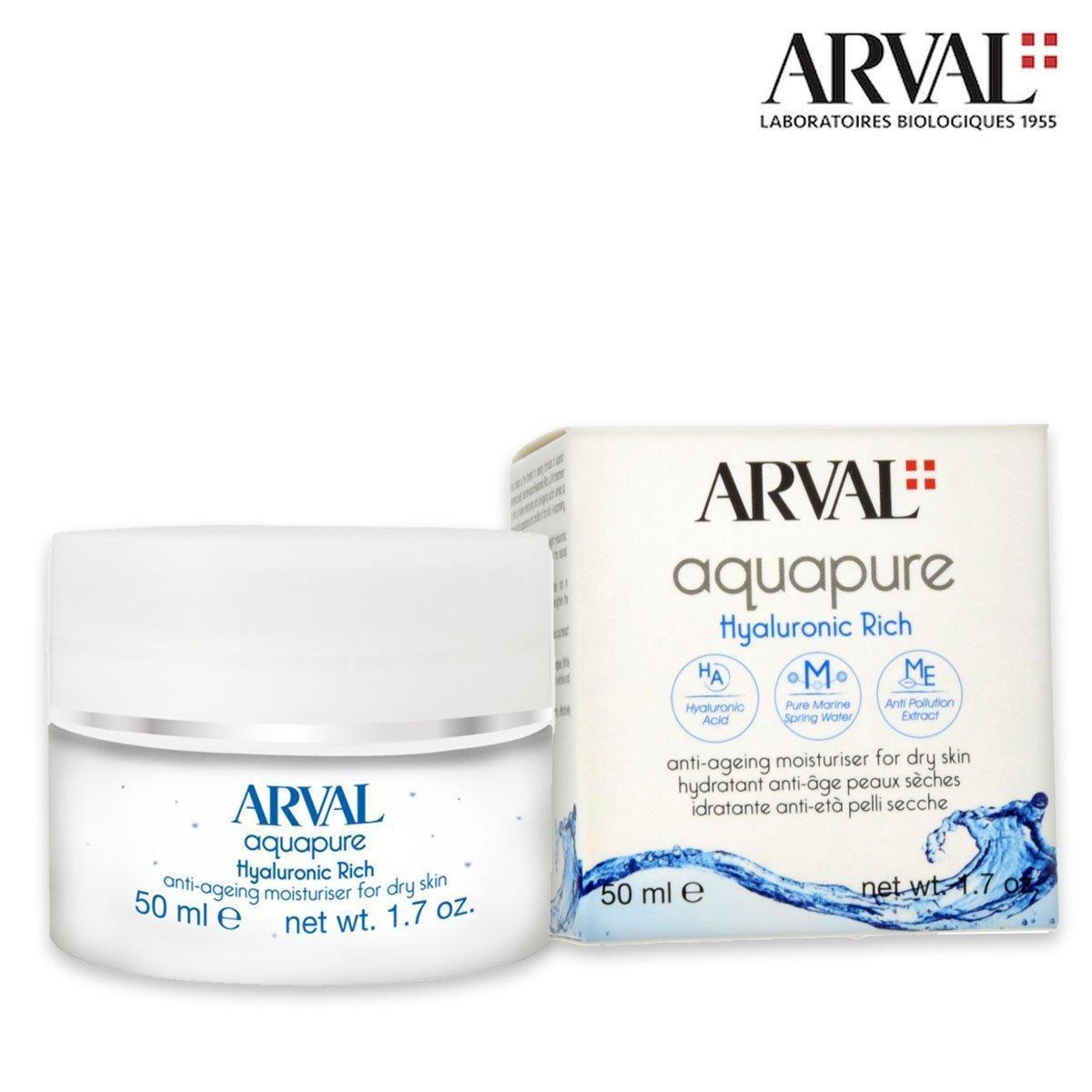 Arval aquapure hyaluronic rich 50 ml. - crema idratante antietÀ pelli secche