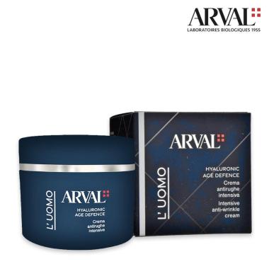 Arval l'uomo hyaluronic age defence - crema antirughe intensiva vs. 50 ml