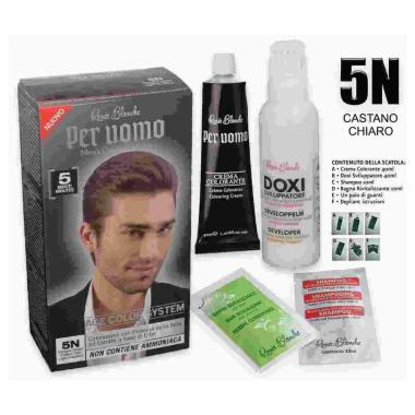 Renee blanche uomo crema colorante 5.0 castano chiaro