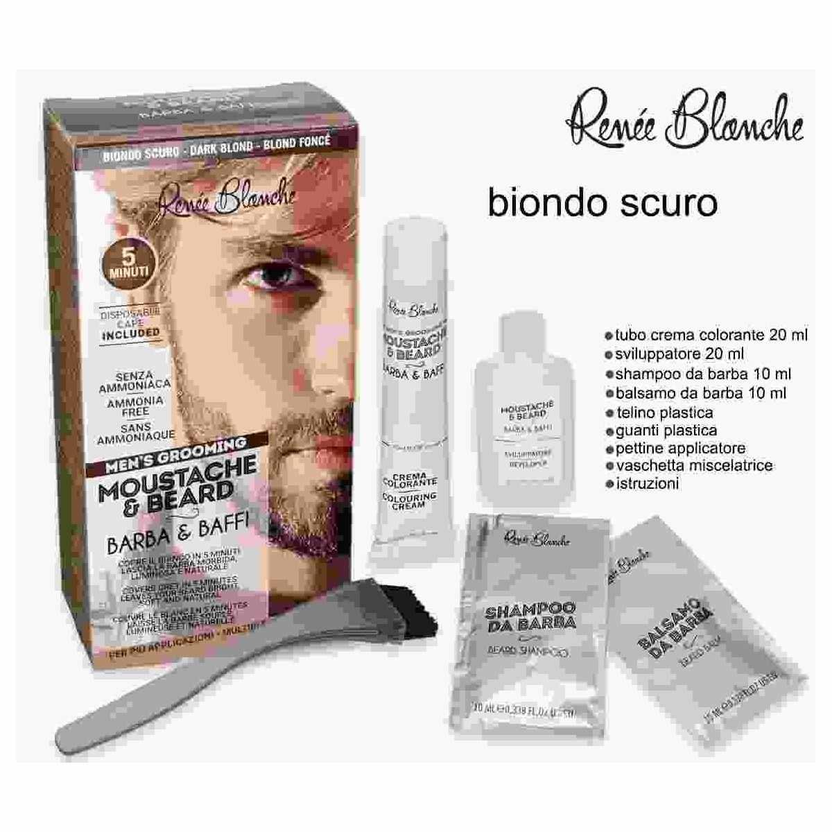 Moustace & beaard barba e baffi biondo scuro