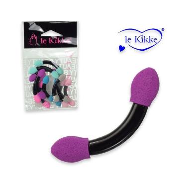 Le kikke set 12 pennelli ombretto curvi spugnetta