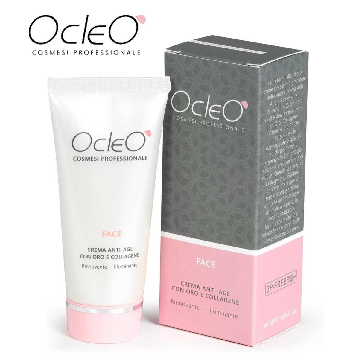 Ocleo  crema oro e collagene tubo 3pfree ml 50