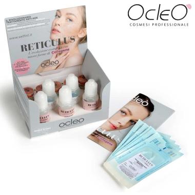Ocleo  kit reticulus  collagen boost = 5 flac. reticolo + 5 buste fili + 2 fialoidi collagene + 3 fialoidi scioglienti == ocleo'