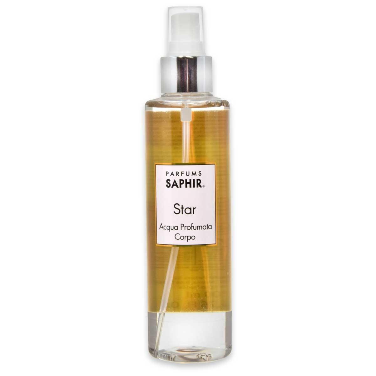 Frasco 200 ml body mist saphir star