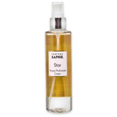Frasco 200 ml body mist saphir star