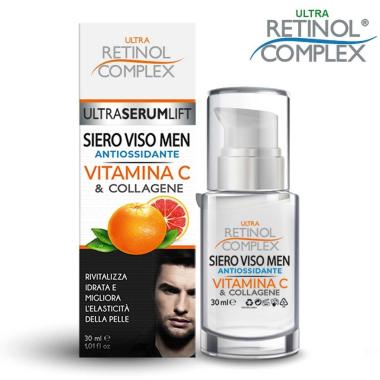 Retinol complex siero viso men con vitamina c 30 ml