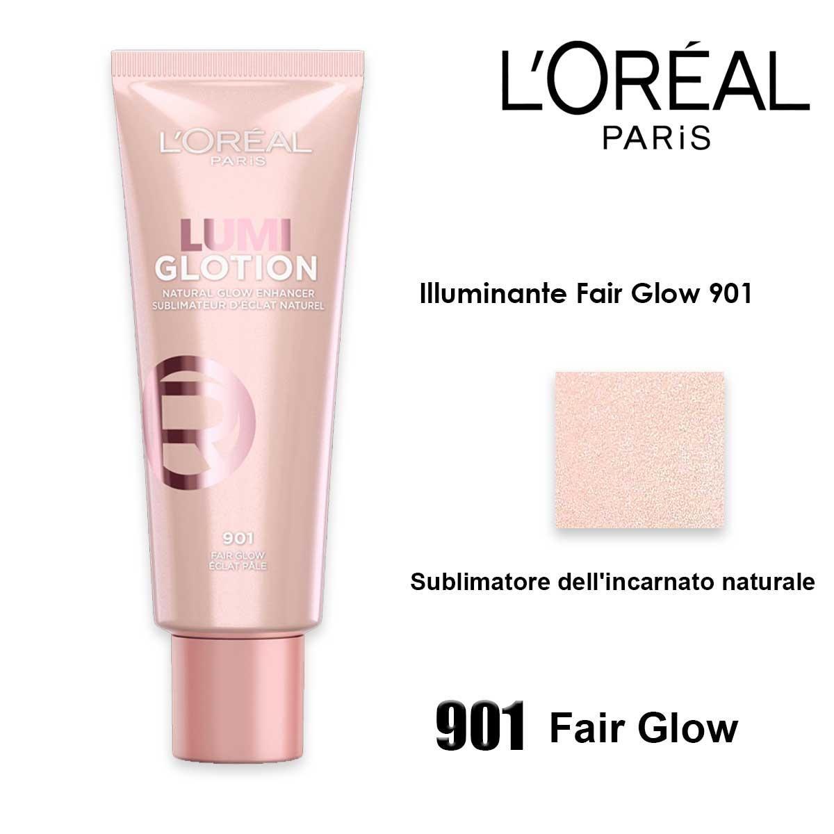 L'oreal illuminante viso glotion fair glow 901<br>