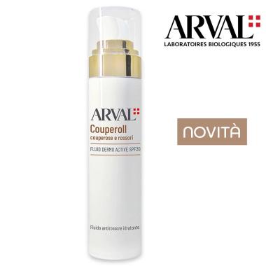 Arval couperoll fluid dermo active spf20 fluido antirossore idratante airless 50ml