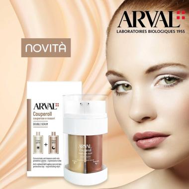 Arval couperoll double serum - concentrato antirossore anti-etÀ :protettivo giorno, rigenerante notte fl airless 15+15ml