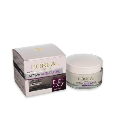 L'oreal  dermo exp. attiva anti-rughe 55+ 50 ml