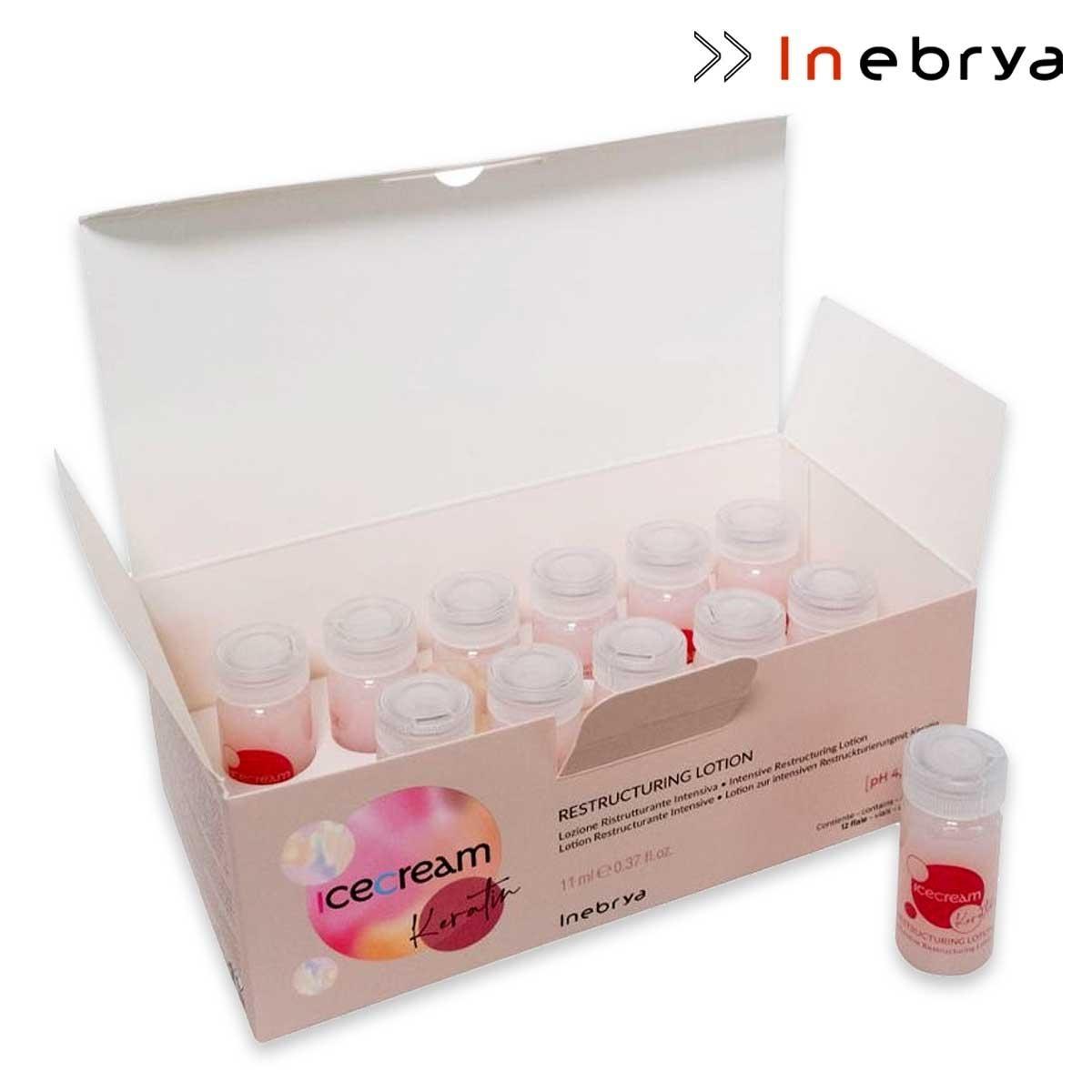 Inebrya keratin  restructuring lotion 11 ml x 12 pezzi