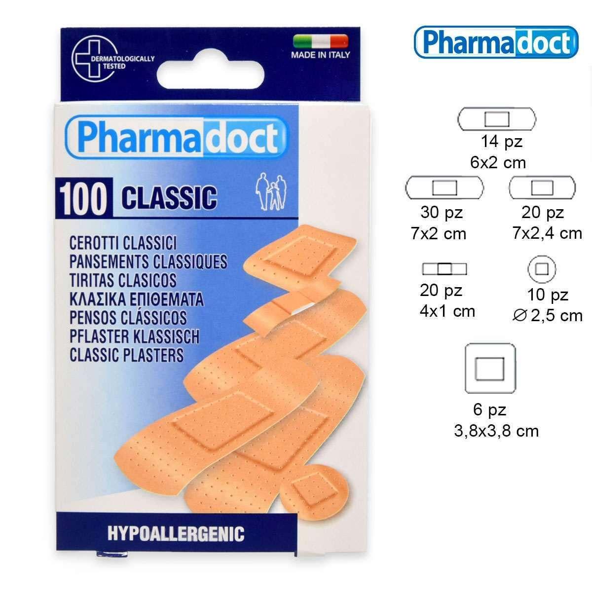 Pharmadoct cerotti classici assortiti 100 pezzi