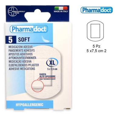 Pharmadoct cerotti tnt alta protezione 5 pezzi 7,5 x 5 cm