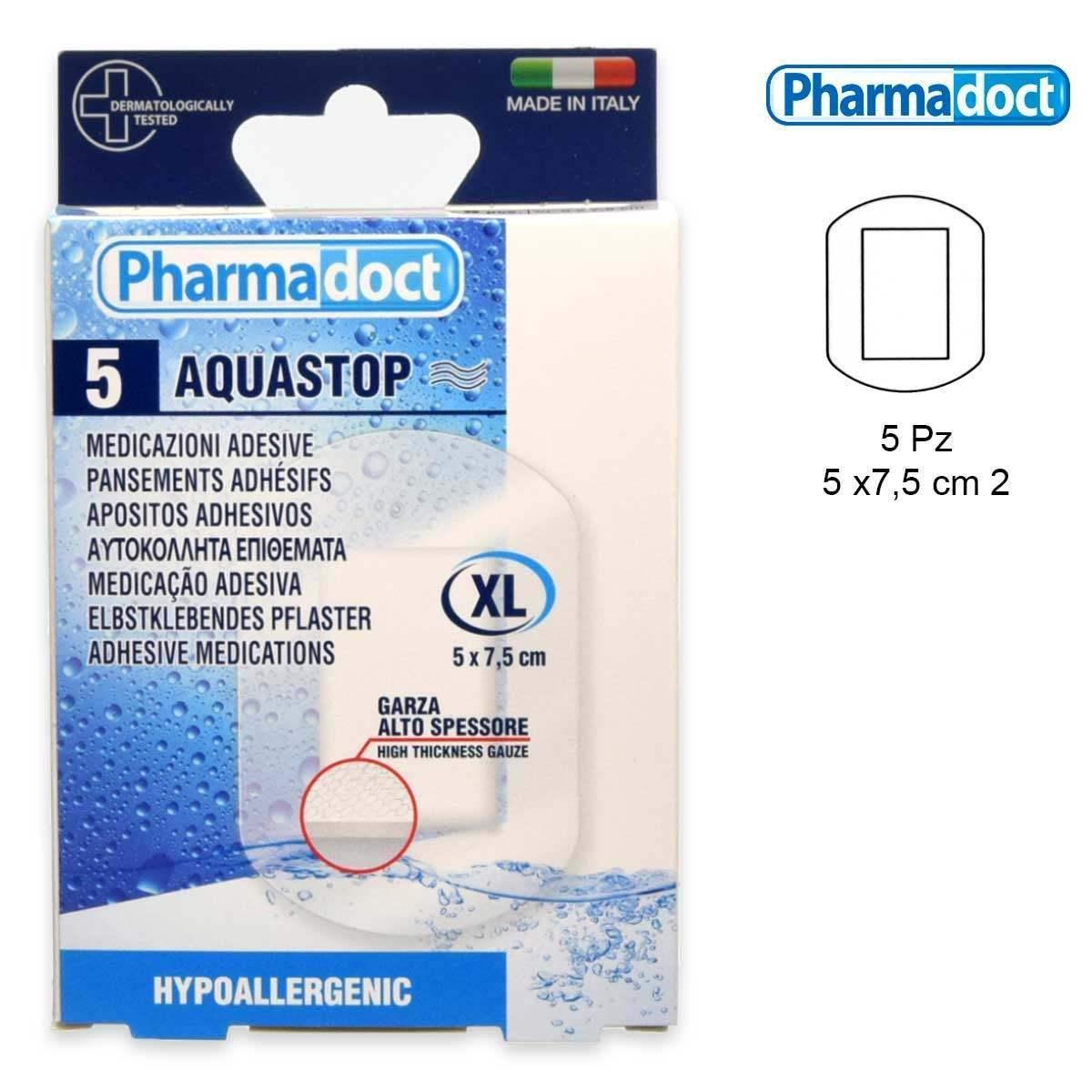Pharmadoct cerotti trasparenti alta protezione 5 pz 7,5 x 5 cm