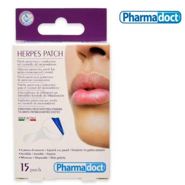 Pharmadoct herpes patch 15 pz in bustina con chiusura di sicurezza