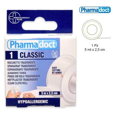Pharmadoct rocchetto trasparente 5 m x 2,5 cm