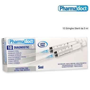 Pharmadoct siringa 5 ml sterile 10 pz