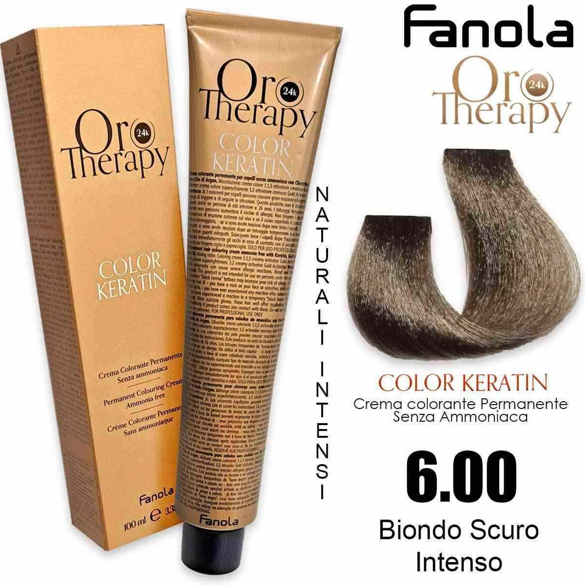 Fanola oro therapy color keratin 100 ml 6.00
