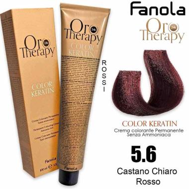 Fanola oro therapy color keratin 100 ml 5.6