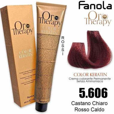 Fanola oro therapy color keratin 100 ml 5.606