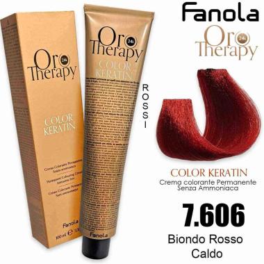 Fanola oro therapy color keratin 100 ml 7606