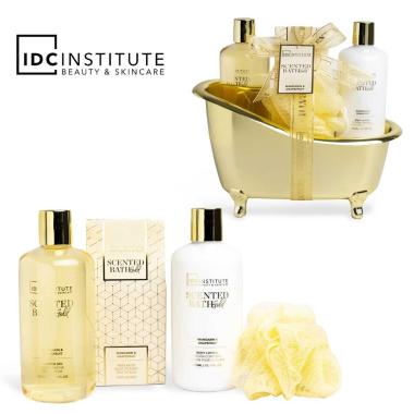 Idc institute scented bath gold 4pcs bathtub