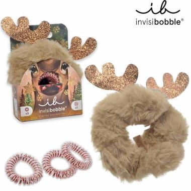 Invisibobble set red nose reindeer 4pz