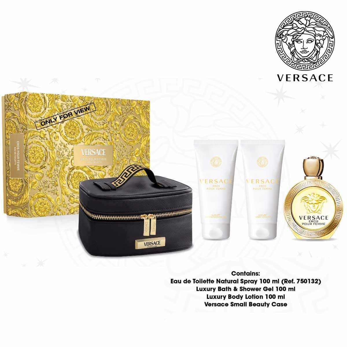 Versace eros pour femme edt100+bsg100+bl100+gwp