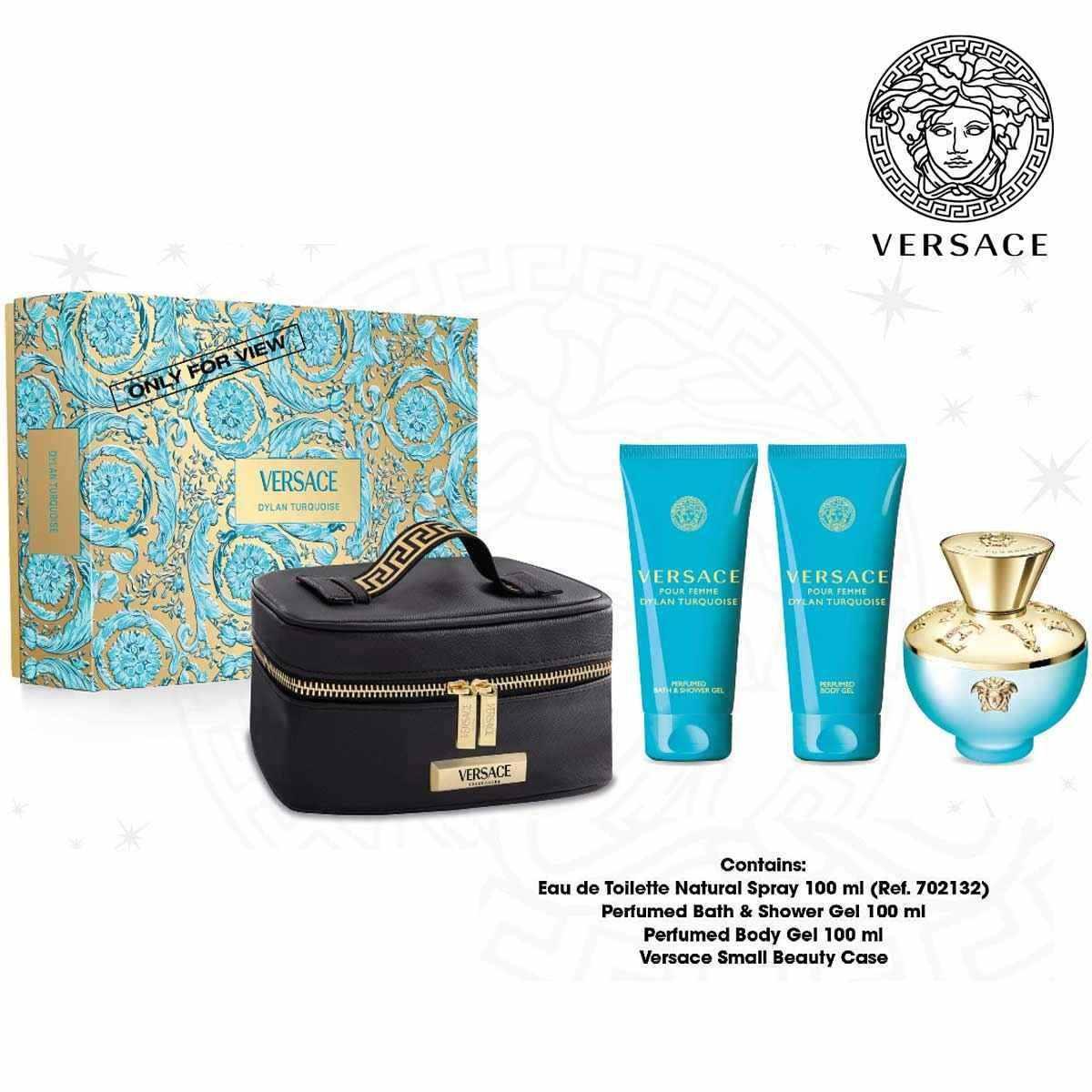 Versace dylan turquoise femme edt100+bsg100+bl100+gwp