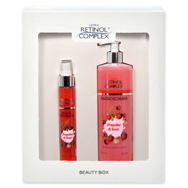 Retinol coffret bagnoschiuma 500 ml + acqua corpo 75 ml fragoline di bosco