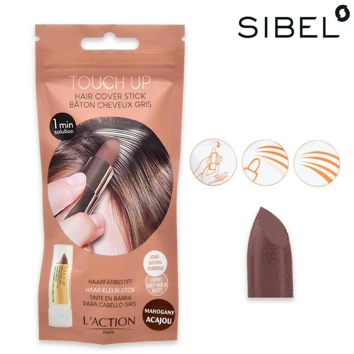 L'action stick for grey hair mahogany acajou