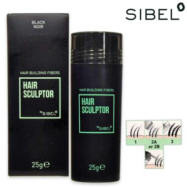 Sibel hs hair building fibres black 25g