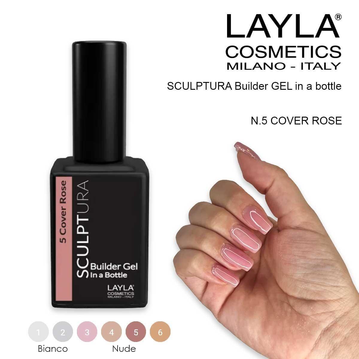 Layla sculptura builder gel n.5 cover rose