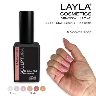 Layla sculptura builder gel n.5 cover rose