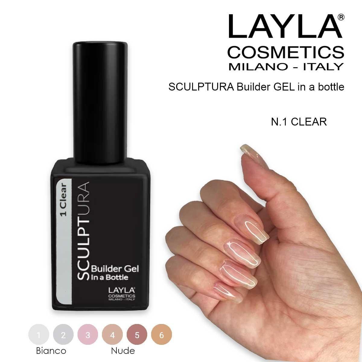 Layla sculptura builder gel n.1 clear
