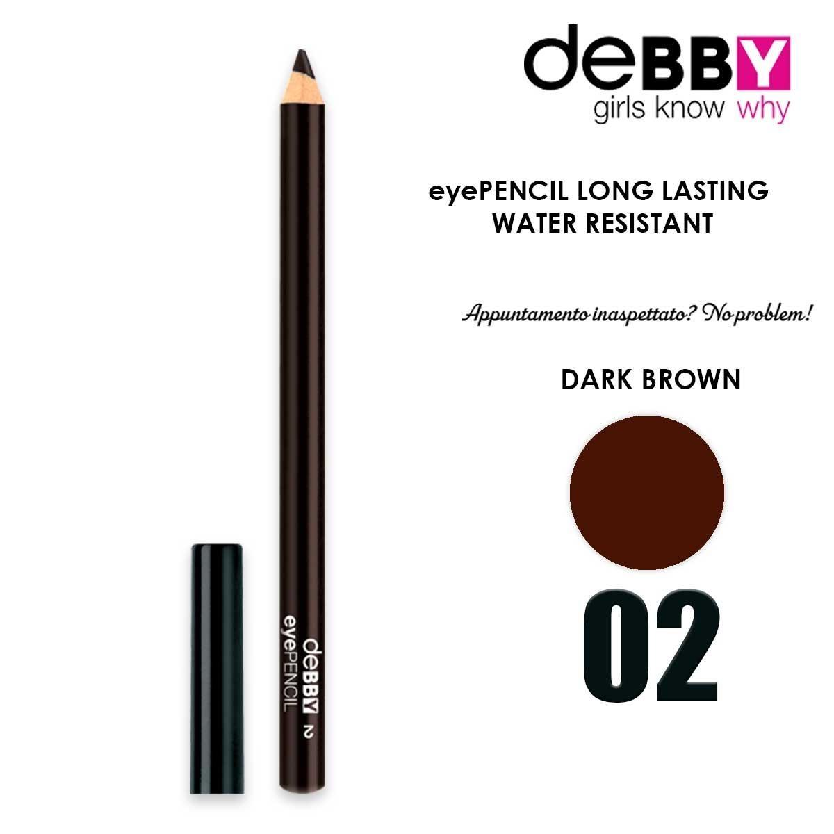 DEBBY MATITA OCCHI eyePENCIL LUNGA DURATA WATER RESISTANT 2
